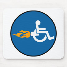 Jet Wheelchair Mouse Pad