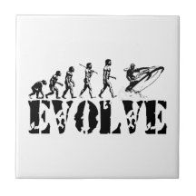 Jetskiing Jet Ski Jetski Evolution Fun Sports Art Ceramic Tile