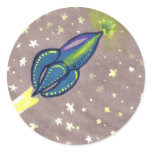 Jette Rockit - Blue Rocket stickers