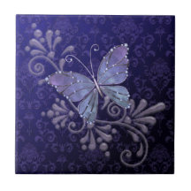 Jewel Butterfly Ceramic Tiles
