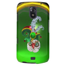 JEWEL OWL, ELF HAT ,SHAMROCK AND DIAMOND FEATHERS GALAXY NEXUS CASE