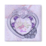 Jeweled  Love Magnet