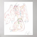 Jewelled Dragon Canvas Print, Unframed