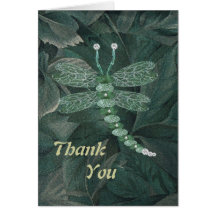 Jewelled Dragonfly Card