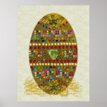 Jewelled Easter Egg Posters