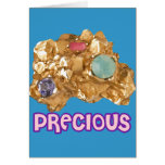 Jewelled Gold Nugget Greeting Card