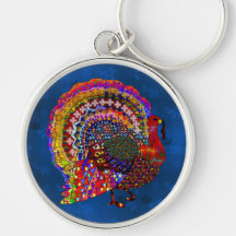 Jewelled Turkey Key Chains