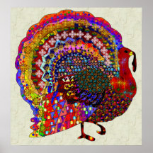 Jewelled Turkey Posters
