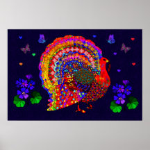 Jewelled Turkey Posters