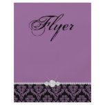 Jewellery Flyer Hair Salon Damask Classy Mauve