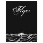 Jewellery Flyer Hair Salon Zebra Silver