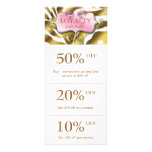 Jewellery Marketing Cards Pink Gold Zebra Salon rack cards