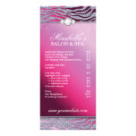 Jewellery Rack Card Zebra Sparkle Purple Silver rack cards
