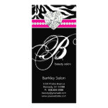 Jewellery Zebra Beauty Salon Spa Pink Rack Card