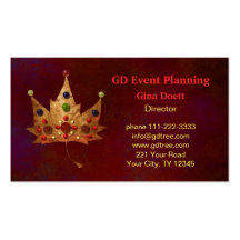 Jewels of Autumn Business Card Template