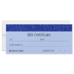 Jewels - Sapphire Gift Certificate rack cards