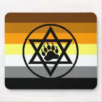 Jewish Bear Pride Flag Mouse Mats