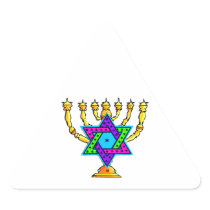 Jewish Candlesticks Sticker