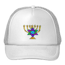 Jewish Candlesticks Trucker Hat