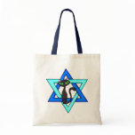 Jewish Cat Stars Canvas Bag