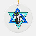 Jewish Cat Stars Ornament