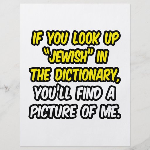 Jewish In Dictionary...My Picture Personalized Flyer