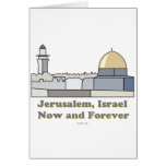Jewish Jerusalem Forever Gift Greeting Cards