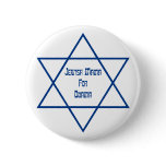 Jewish Mama for Obama Lg Star Buttons