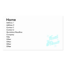 Jewish Princess bright blue Business Card