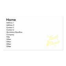 Jewish Princess yellow Business Card