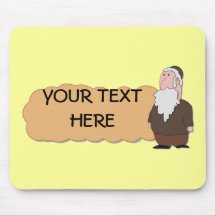Jewish rabbi custumizable cool mousepad
