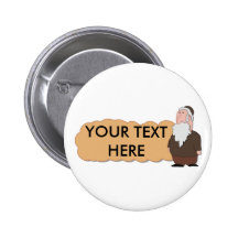 Jewish rabbi custumizable pin button