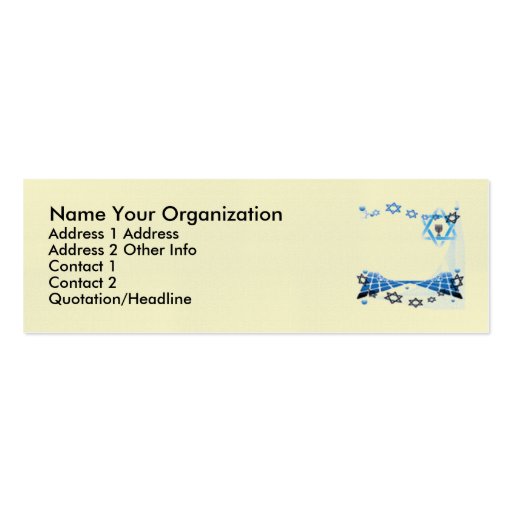"Jewish Star" Business Card Template