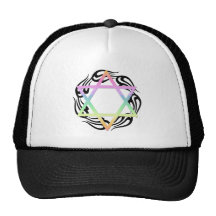 Jewish Star Colours Trucker Hats