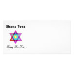 Jewish Star Shana Tova photo cards