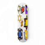 JEWISH STARS PRO DECK - JUDAIC GIFTS - HANUKKAH skateboards