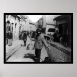 Jewish Water Carrier in Vilnius, Russia 1922 posters