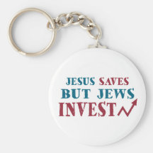 Jews Invest - Jewish finance humour Key Chain
