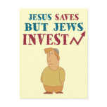Jews Invest - Jewish finance humour postcards