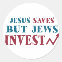 Jews Invest - Jewish finance humour Sticker