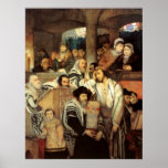 Jews Praying by Maurycy Gottlieb - Circa 1878 Posters