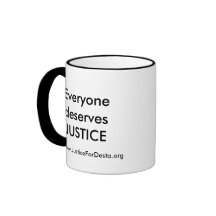 JFD Coffee Mug, Everyone deserves Justice