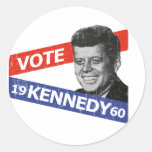 JFK Kennedy Election Round Sticker