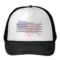 JFK Peace Quote hats