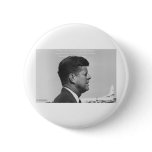 JFK "Peaceful Revolution" Quote Gifts Cards & Tees Pinback Button