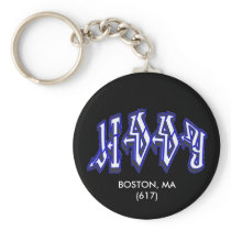 JIDDY1, BOSTON, MA (617) KEY CHAIN