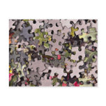 Jigsaw puzzle background postcards