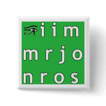 Jim Morrison Anagram Button