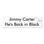 Jimmy Carter He's Back in Black bumper stickers