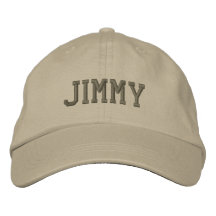 Jimmy Name Embroidered Baseball Cap / Hat